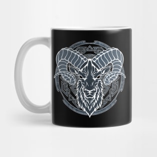 Viking Celtic Ram Aries Zodiac Mug